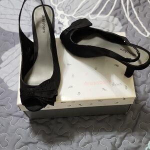 Dress Barn Black Slingback Heels